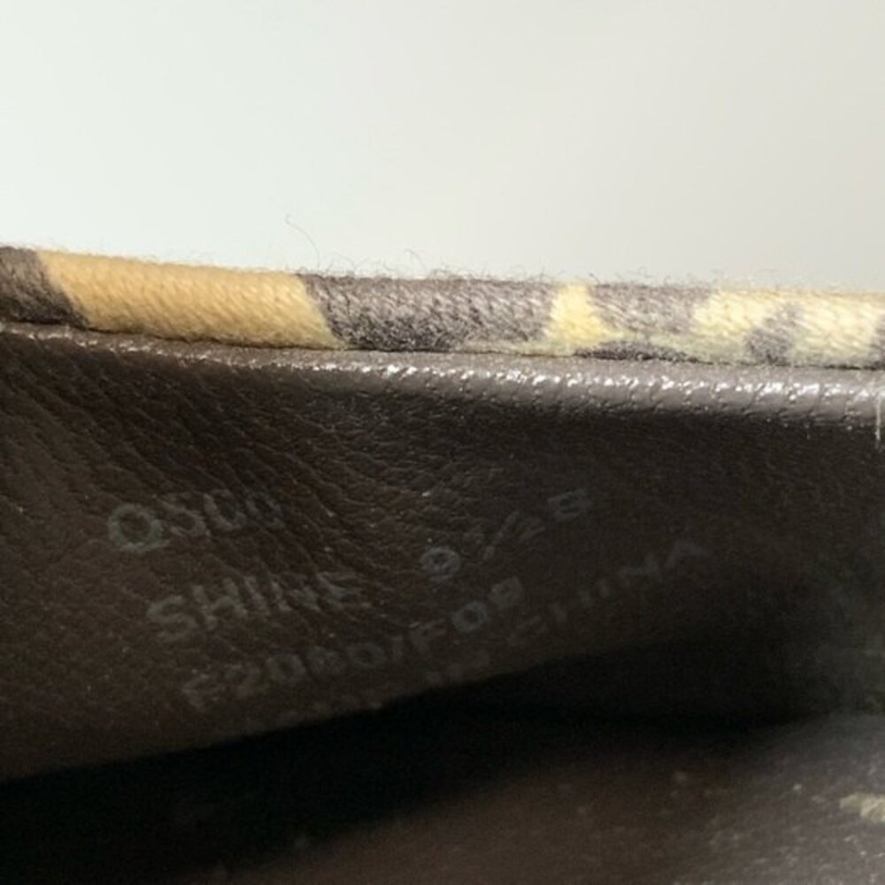 Coach Shine Sequin Animal Print Cap-toe Flats Gray 9.5 - Picture 6 of 10
